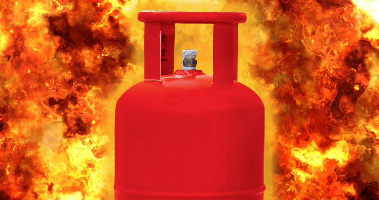 cylinder blast