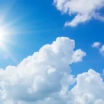 Partly cloudy weather