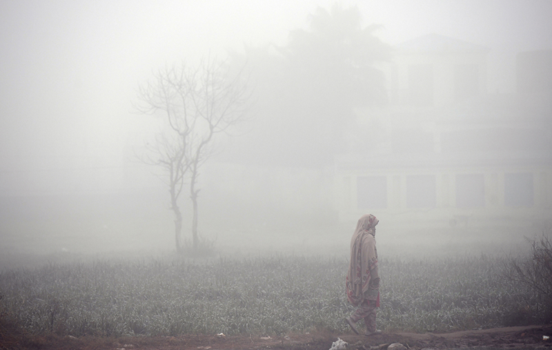 A dense blanket of fog envelops the entire Federal Capital during the early morning hours