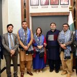 A Group photo with Chairman Senate Standing Committee on Cabinet Secretariat Senator Rana Mahmood-ul-Hassan after chairing meeting at Sindh Assembly