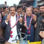 Prime Minister’s Political Adviser Senator Rana Sanaullah Khan offering Dua after inaugurating of Sui Gas connection in 30 Chak