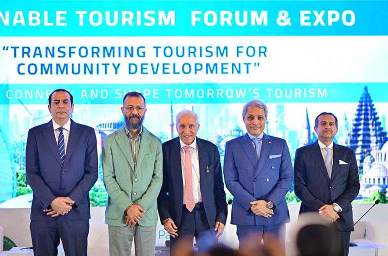 Federal Minister for Board of Investment, Mr. Qaisar Ahmed Sheikh, attends the Sustainable Tourism Forum & Expo (STF) 2026, organized by the Islamic Chamber of Commerce & Development (ICCD) in collaboration with FPCCI as Guest of Honour at PC Hotel, Karachi