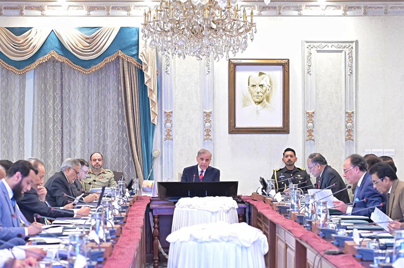 Prime Minister Muhammad Shehbaz Sharif chairs the Federal Cabinet Meeting