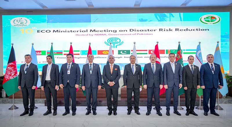 On behalf of Government of Pakistan, National Disaster Management Authority hosted two-day 10th ECO Ministerial Conference on Disaster Risk Reduction at NDMA HQs