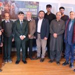 High Commissioner Muhammad Saleem interacts with members of the Pakistani community during a Kashmir Solidarity Day event at the Pakistan High Commission in Ottawa